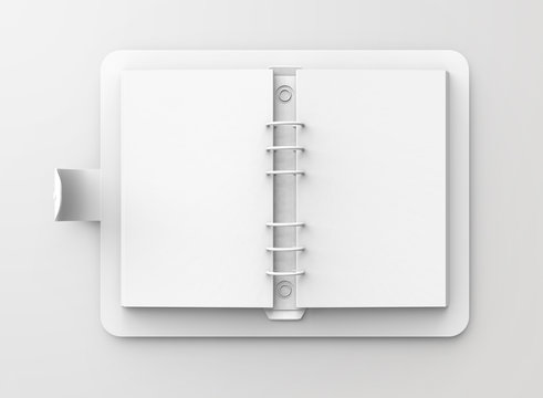 Blank leather cover notebook