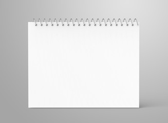 Blank notepad mockup