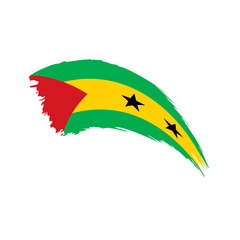 Sao Tome and Principe flag, vector illustration