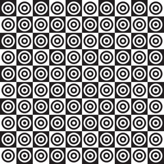 Checkered pattern with circles