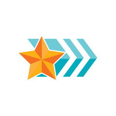 Star Arrow Logo Icon Design