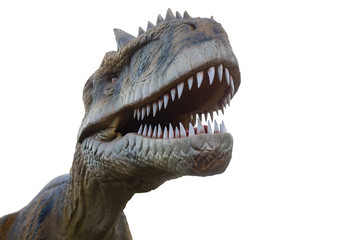 Tyrannosaurus - prehistoric era dinosaur showing his toothy mouth