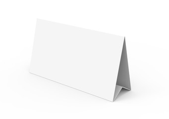 Blank paper tent template