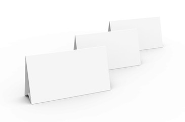 Blank paper tent template