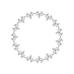 Decorative frame for  cards design.