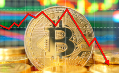 Bitcoin price down below