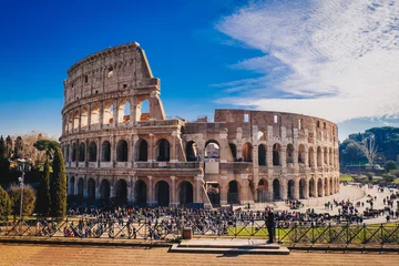Keuken foto achterwand Colosseum Het Romeinse Colosseum in Rome, Italië HDR-afbeelding