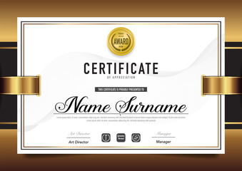 Certificate template luxury and diploma style,vector illustration.