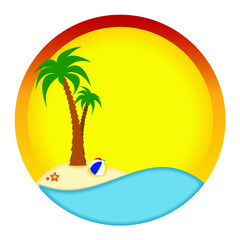 Sonnenuntergang, Insel