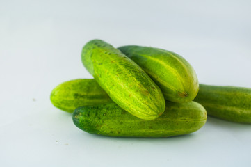 Cucumber isolated on white background
