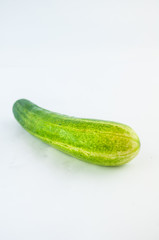 cucumber sliced isolated on white background clipping path

