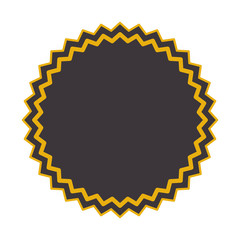 commercial hangtag with lace shape hanging vector illustration design