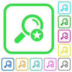 Mark search result vivid colored flat icons