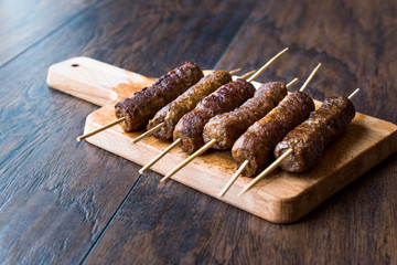 Balkan Cevapcici Kofta / Kofta with Wooden Skewers