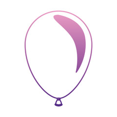 balloon air party decorative icon vector illustration design