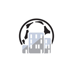 Building Soccer Logo Icon Design