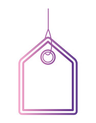 commercial hangtag hanging icon vector illustration design