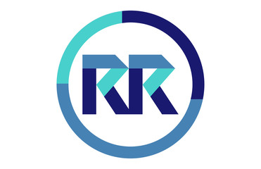 RR Global Blue Ribbon letter Logo