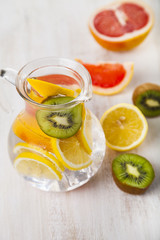Refreshing ice cold water