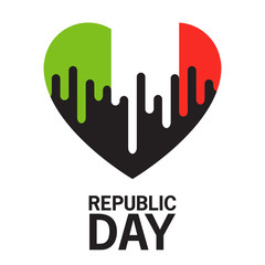 Obraz premium Heart with green,red,white color.Symbol heart of national flag of Italy. Holiday Day of the Republic.Design concept for a banner festive.Second of June holiday