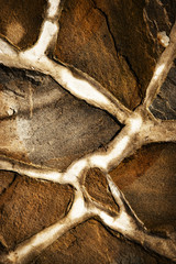 Fototapeta na wymiar detail of sandstone stone pavement