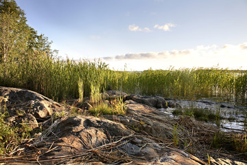 Waterfront in Vaasa. Finland