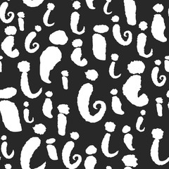Vector Pattern with Calligraphy Letters I