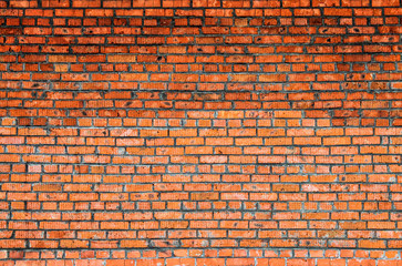 Red brick wall, grunge texture