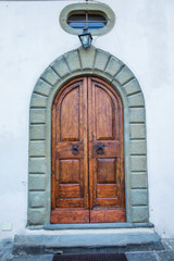 Old wooden vintage door