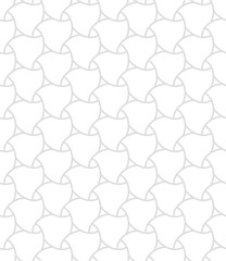 Naklejka premium Seamless vector light silver ornament. Modern background. Geometric modern pattern