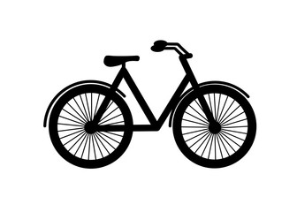 Fototapeta na wymiar Flat icon design of city (mountain) bike. Vector illustration. Walk, travel and sports.