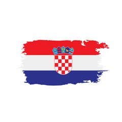 Naklejka premium Croatia flag, vector illustration