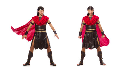 Gladiator isolated on white