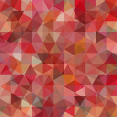 Background of red, brown geometric shapes. Abstract triangle geometrical background. Mosaic pattern. Vector EPS 10. Vector illustration