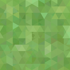 Abstract vector background with triangles. Green geometric vector illustration. Creative design template.