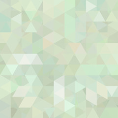 Triangle vector background. Can be used in cover design, book design, website background. Vector illustration. Pastel green, gray colors.