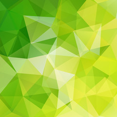Fototapeta na wymiar Polygonal vector background. Can be used in cover design, book design, website background. Vector illustration. yellow, green colors.