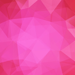 Abstract pink mosaic background. Triangle geometric background. Design elements. Vector illustration