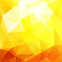 Abstract polygonal vector background. Yellow geometric vector illustration. Creative design template.