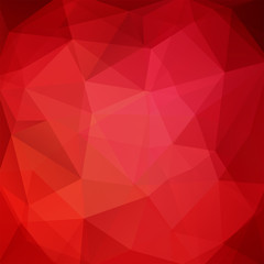 Red polygonal vector background. Can be used in cover design, book design, website background. Vector illustration