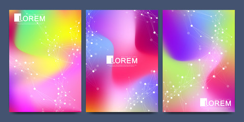 Modern vector template for brochure Leaflet flyer advert cover catalog magazine or annual report.. Abstract fluid 3d shapes vector trendy liquid colors backgrounds. Colored fluid graphic composition.