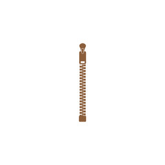 brown zipper vector icon © kokank13