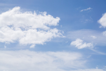 Naklejka na ściany i meble Cloudy blue sky, background