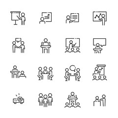 Business work icon set, vector eps10