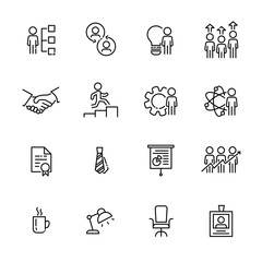 Business work icon set 3, vector eps10