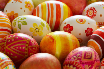 Easter eggs hand painted