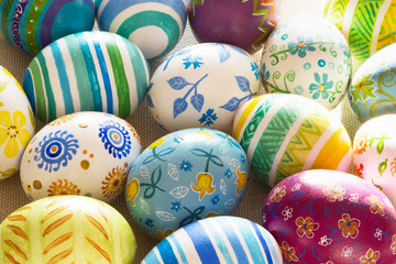 Easter eggs hand painted