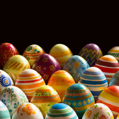 Easter eggs hand painted