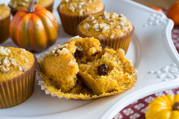 Homemade Autumn Pumpkin Muffins