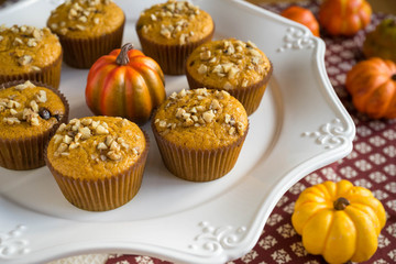 Homemade Autumn Pumpkin Muffins